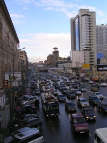 Москва, пробки, фото