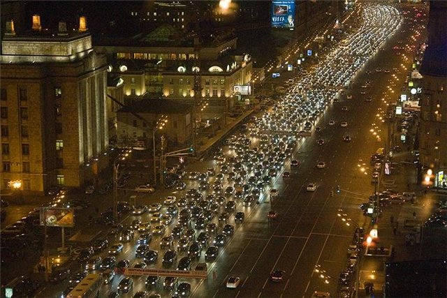 Москва, пробки, фото