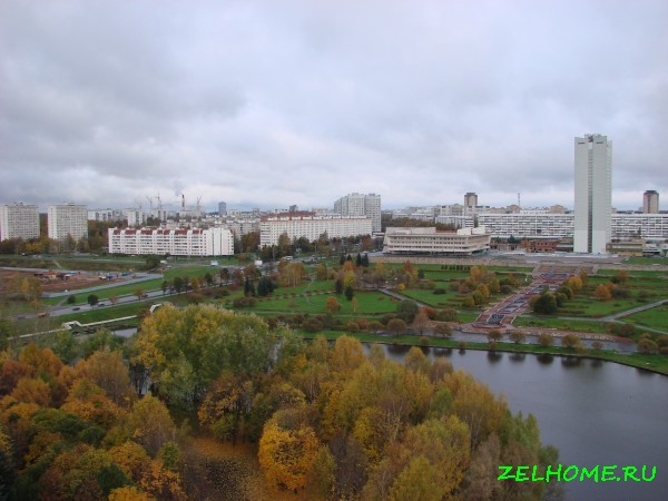 зеленоград фото - Вид на 3 и 4 микрорайон из южной промышленной зоны