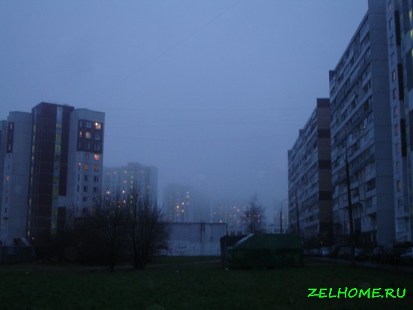 зеленоград фото - Туман в 14 районе