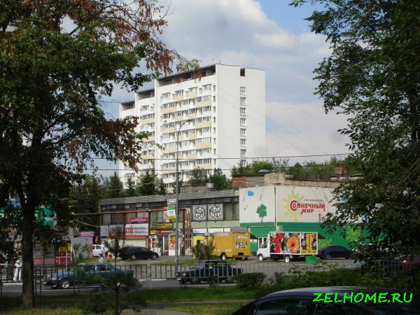 зеленоград фото - Вид на супермаркеты 6 микрорайона из 7го