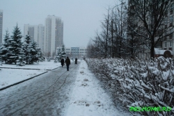 Парк в 15 районе зимой