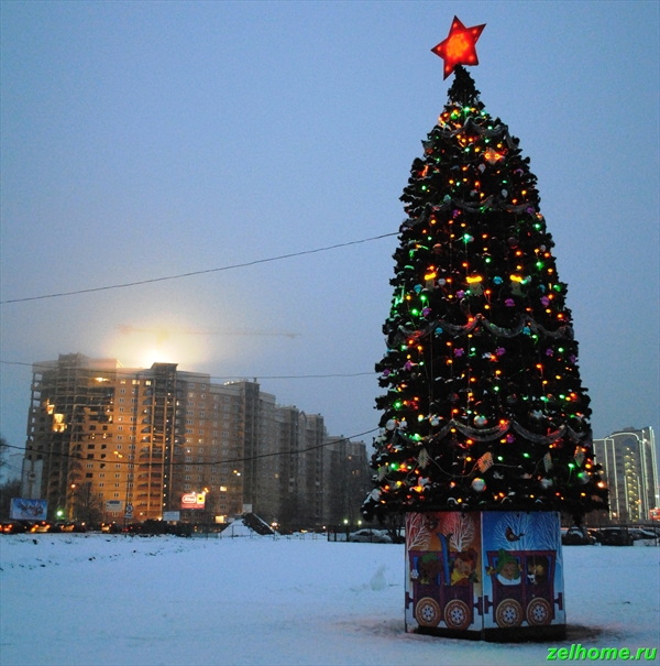 зеленоград фото - Новогодняя ёлка в 9 микрорайоне