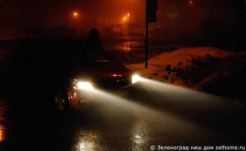 зеленоград фото - Машины в туманном Зеленограде