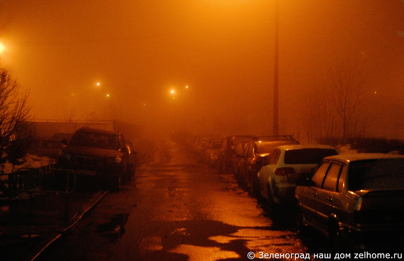 зеленоград фото - Безлюдные туманные улицы Зеленограда