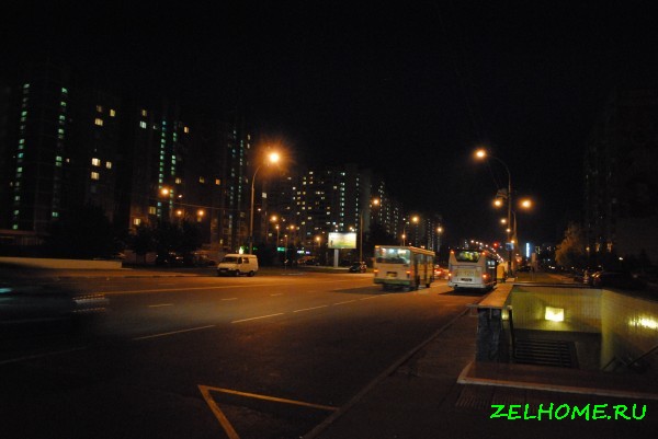 зеленоград фото - Улица Логвиненко ночью