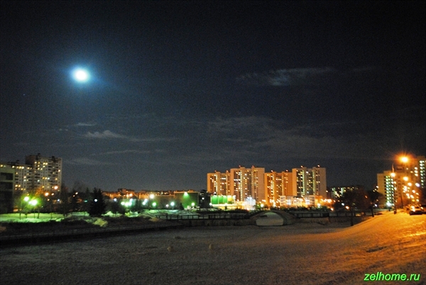 зеленоград фото - Зимняя ночь в 15 микрорайоне