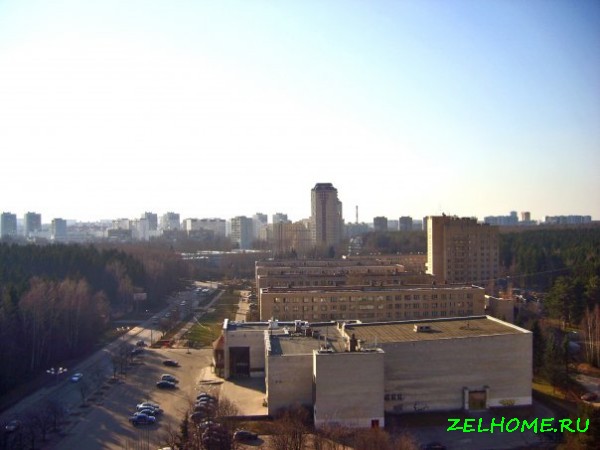 зеленоград фото - Вид из окон домов 5 микрорайона на Ведогонь-Театр